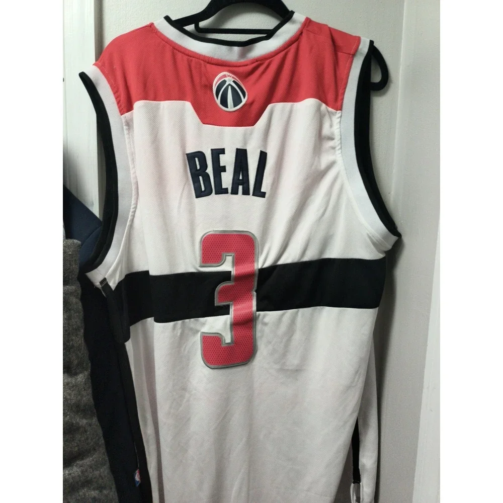 NWT Washington Wizards Bradley Beal #3 Jersey Adidas Men's Sz XXL Red White Blue - Picture 9 of 10